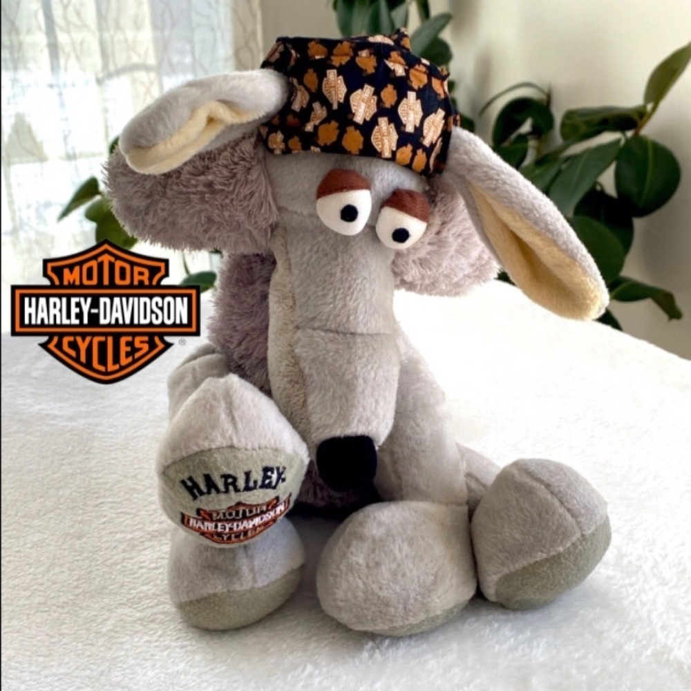 Harley Davidson Coyote Stuffed Plushy Named Harley. This is your new mascot!